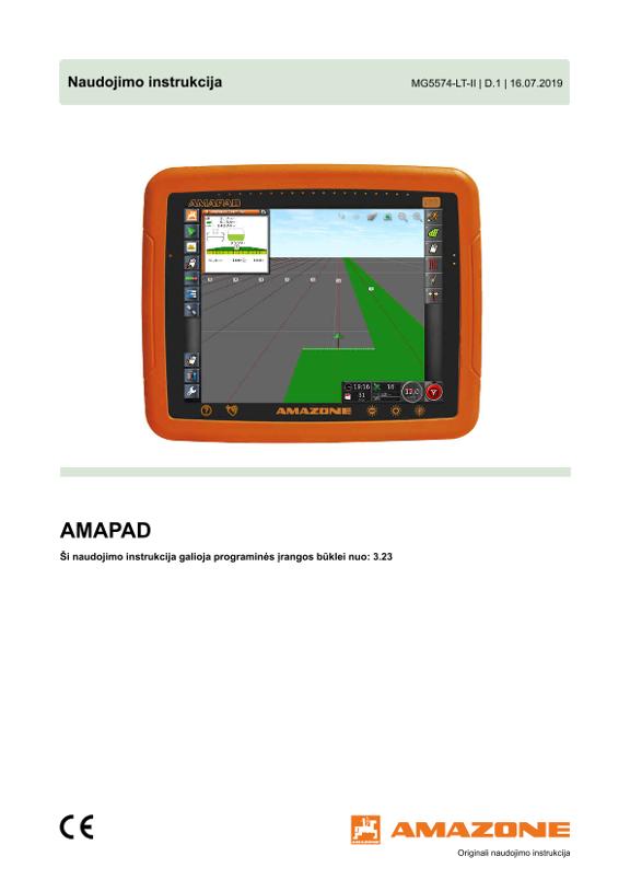 Naudojimo instrukcija AmaPad