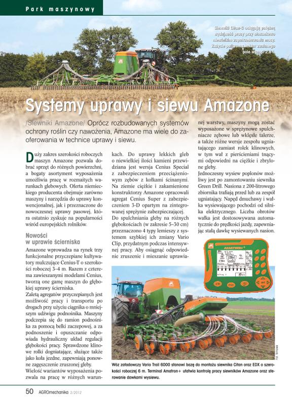 Artikel: Amazone siewniki (Agro 2-12)