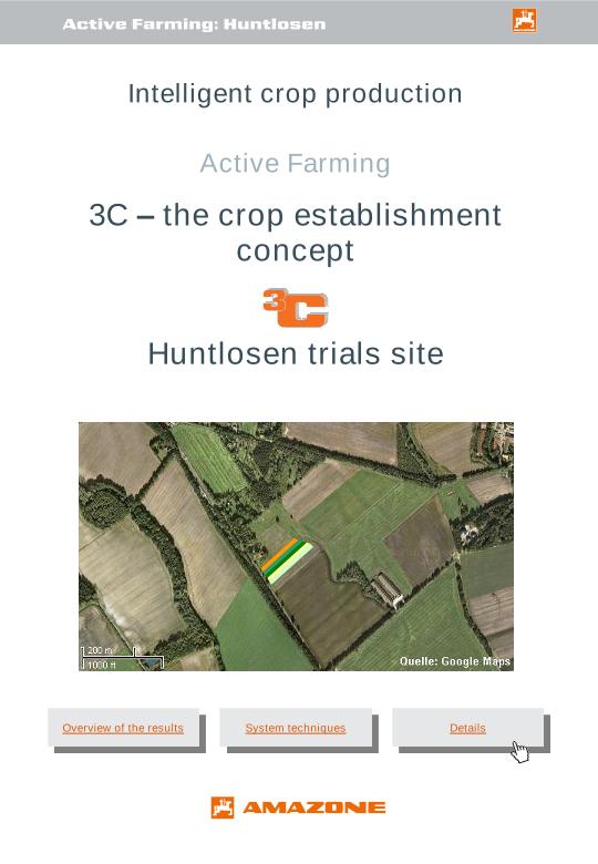 Versuchsbericht Pflanzenbau Huntlosen trials site 2011