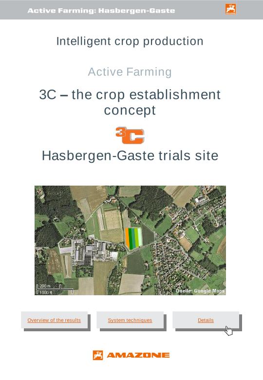 Versuchsbericht Pflanzenbau Hasbergen-Gaste trials site 2011