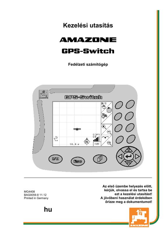 Kezelési útmutató GPS-SWITCH