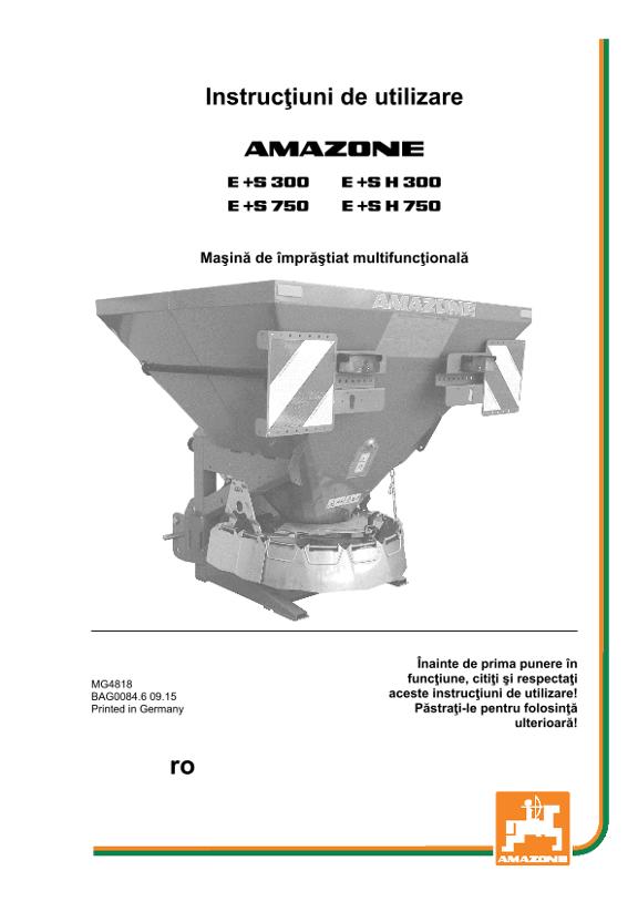 Instrucţiuni de utilizare E+S 300/750 