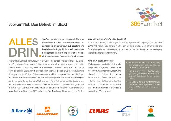 Infoblatt: 365FarmNet - Den Betrieb im Blick