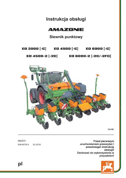 Instrukcja obsługi ED 3000 / 4500 / 4500-2 / 6000-2 