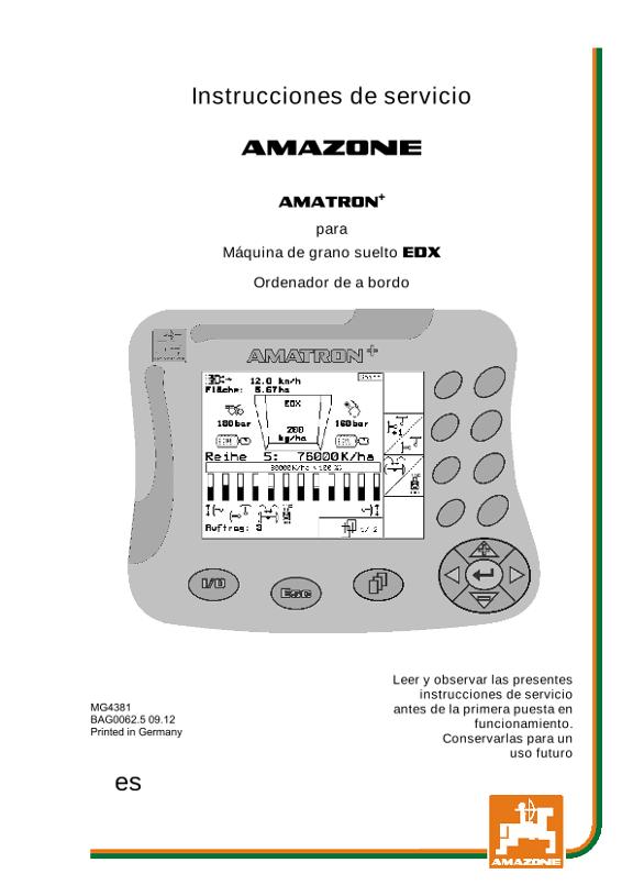 Manual del operador AMATRON+ F.EDX