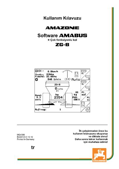 Kullanım kılavuzu Software AMABUS ZG-B