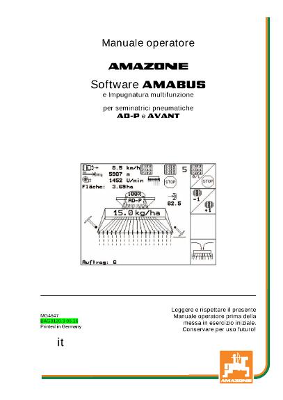 Manuale di intruzioni Software AMABUS pneu. Drilltechnik 