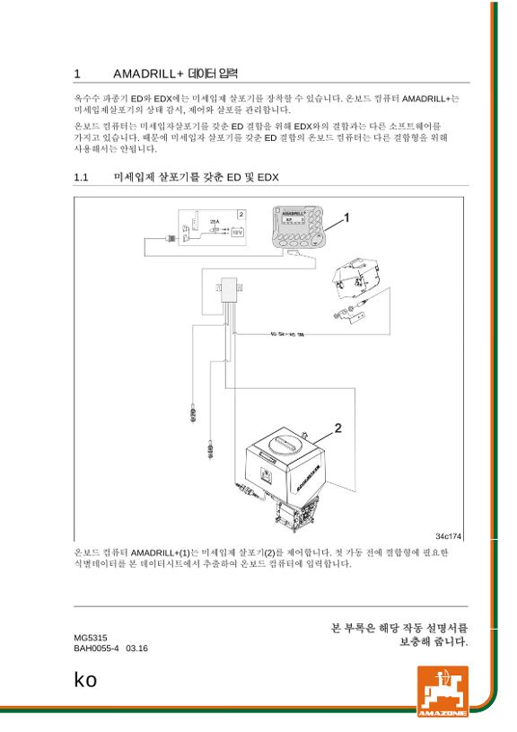 데이터 입력 RESET AMADRILL MIKROGRANULAT
