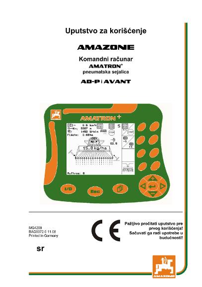 Uputstvo za korišćenje AMATRON+ F.AD-P / AVANT