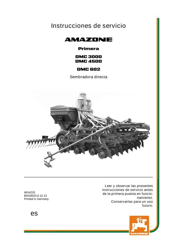 Manual del operador DMC 3000/4500/602 