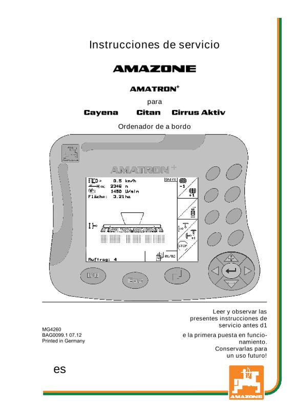 Manual del operador AMATRON+ F. CAY. / CIT. / CIR. AKTIV