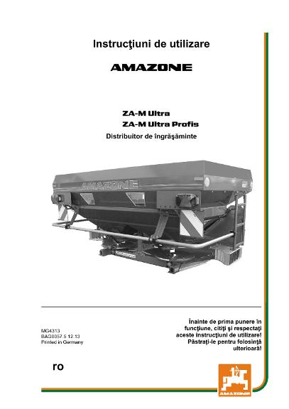 Instrucţiuni de utilizare ZA-M ULTRA / ULTRA PROFIS
