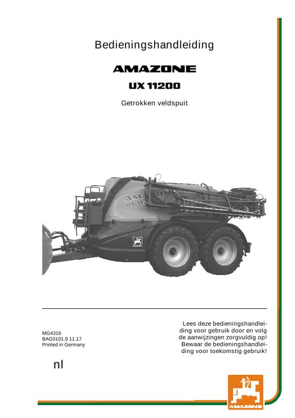 Bedieningshandleiding UX 11200 