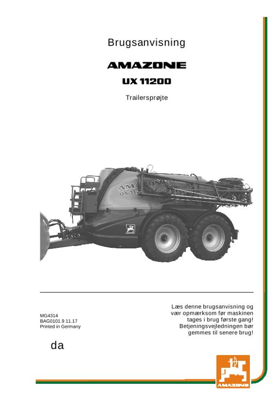 Brugsanvisning UX 11200 