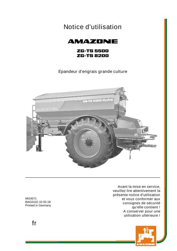 Notice d'utilisation ZG-TS