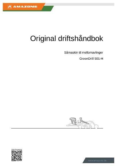 Instruksjonsboka GreenDrill 501-H