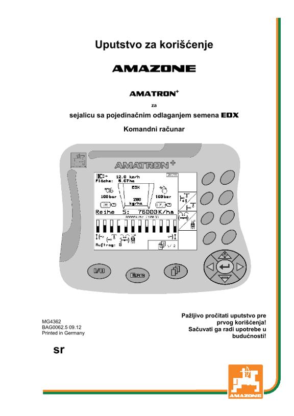Uputstvo za korišćenje AMATRON+ F.EDX 