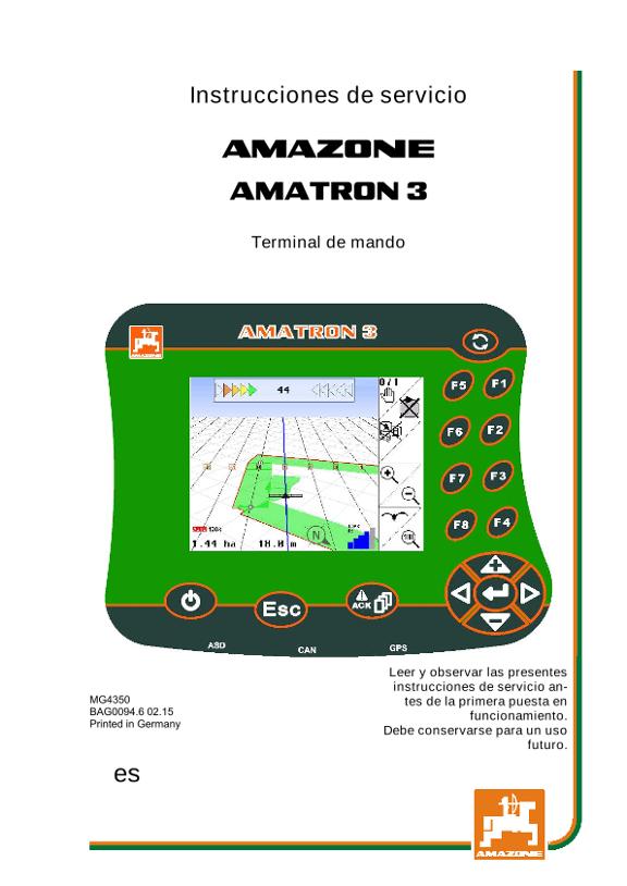 Manual del operador AMATRON 3