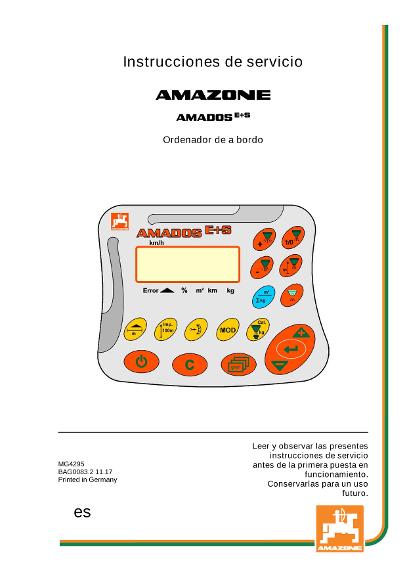 Manual del operador AMADOS E+S 