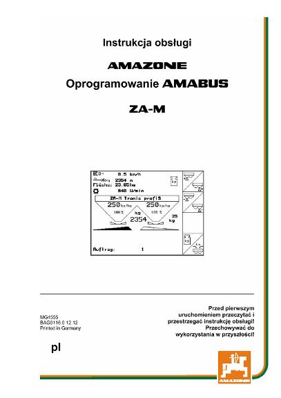 Instrukcja obsługi SOFTWARE AMABUS ZA-M