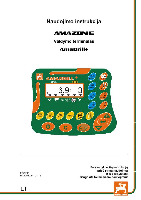 Naudojimo instrukcija AMADRILL+