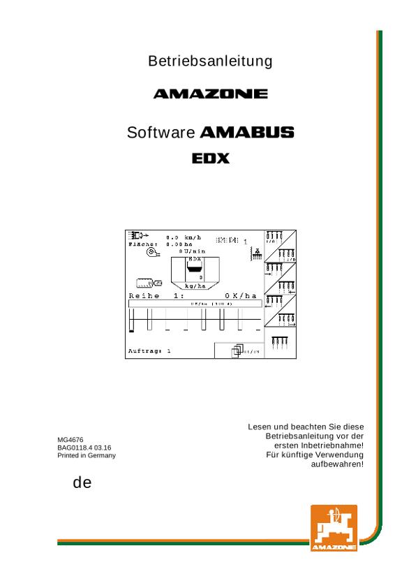 Betriebsanleitung Software AMABUS EDX 