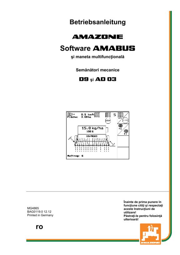Instrucţiuni de utilizare Software AMABUS