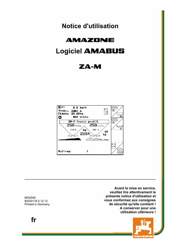 Notice d'utilisation SOFTWARE AMABUS ZA-M 