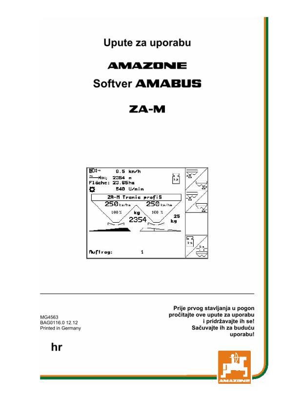 Upute za uporabu SOFTWARE AMABUS ZA-M