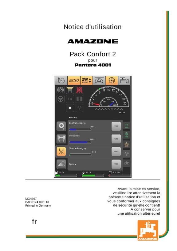 Notice d'utilisation PANTERA COMFORT-PAKET 2