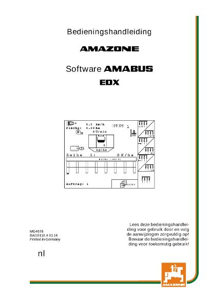Bedieningshandleiding Software AMABUS EDX 