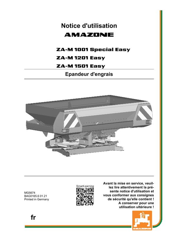 Notice d'utilisation ZA-M 1001 SPECIAL EASY 