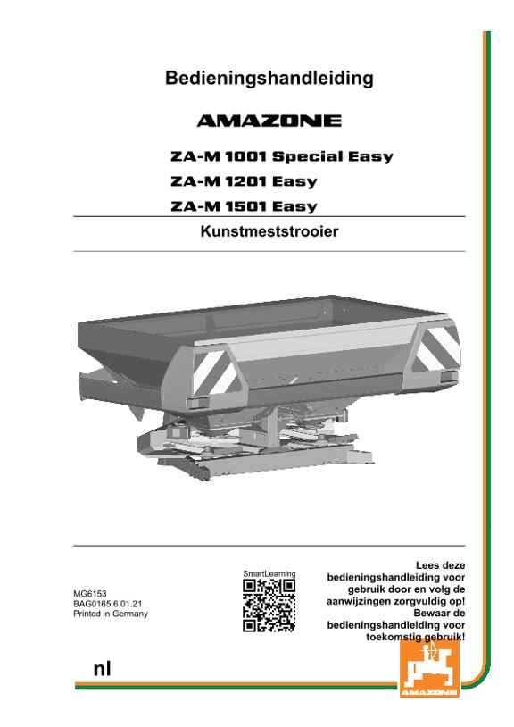 Bedieningshandleiding ZA-M 1001 SPECIAL EASY