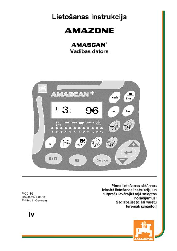 Ekspluatācijas instrukcija AMASCAN+