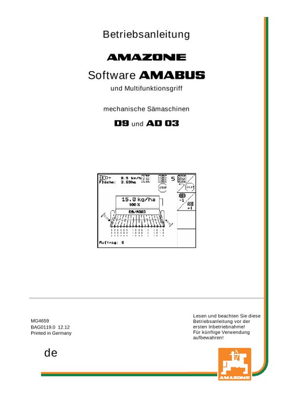 Betriebsanleitung Software AMABUS mech. Drilltechnik
