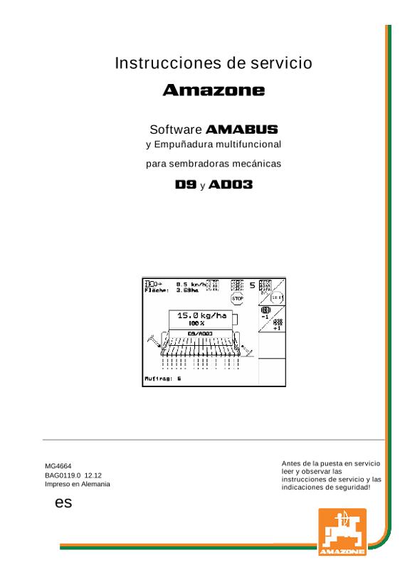 Manual del operador Software AMABUS 