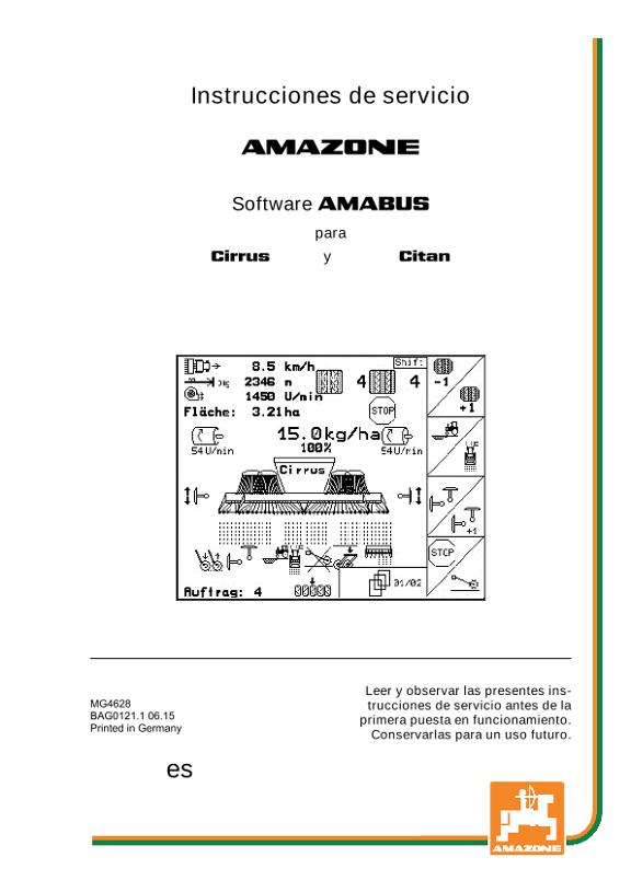 Manual del operador Software AMABUS Citan 00 / Cirrus 01