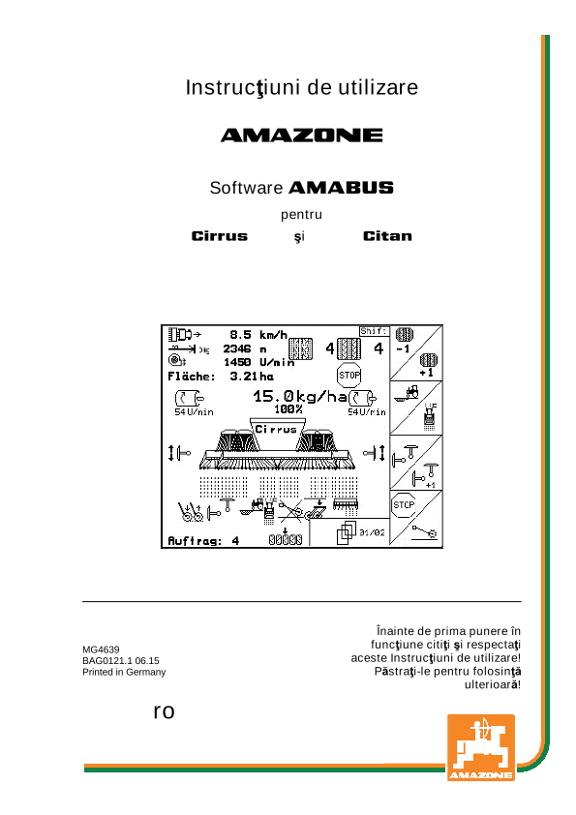 Instrucţiuni de utilizare Software AMABUS Citan 00 / Cirrus 01