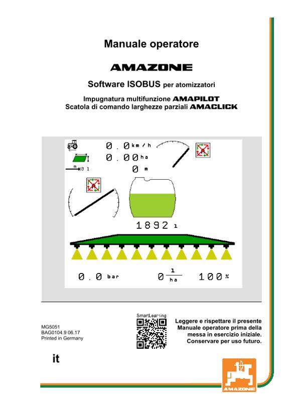 Manuale di intruzioni ISOBUS SOFTWARE 