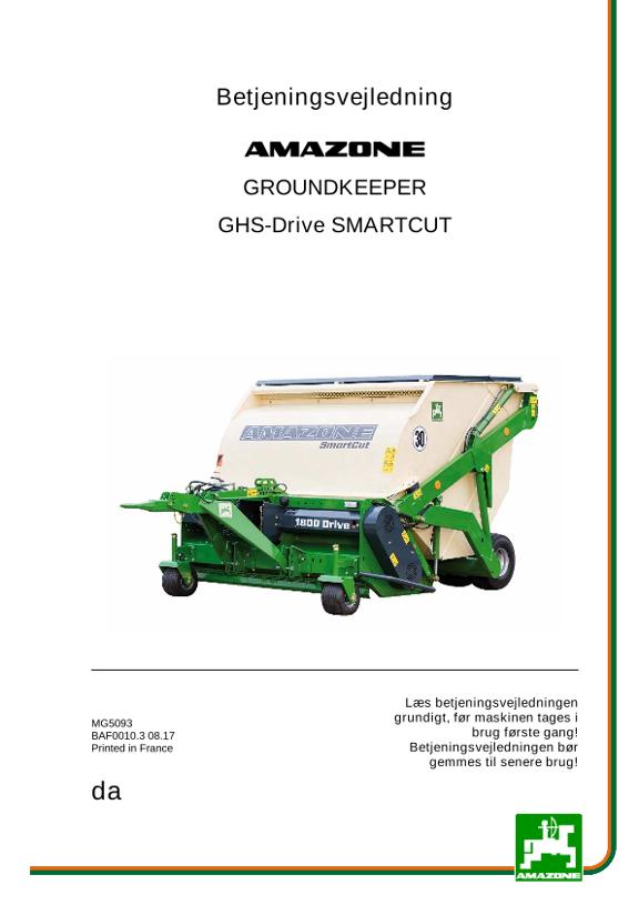 Brugsanvisning GHS DRIVE SMARTCUT