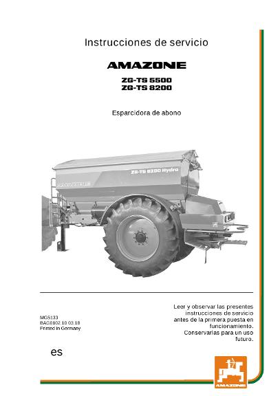 Manual del operador ZG-TS 