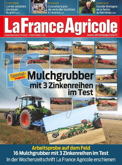 Sonderdruck Vergleichstest La France Agricole 11/2012 - Cenius 3002 