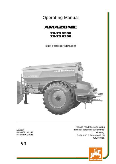 Operation manual ZG-TS 