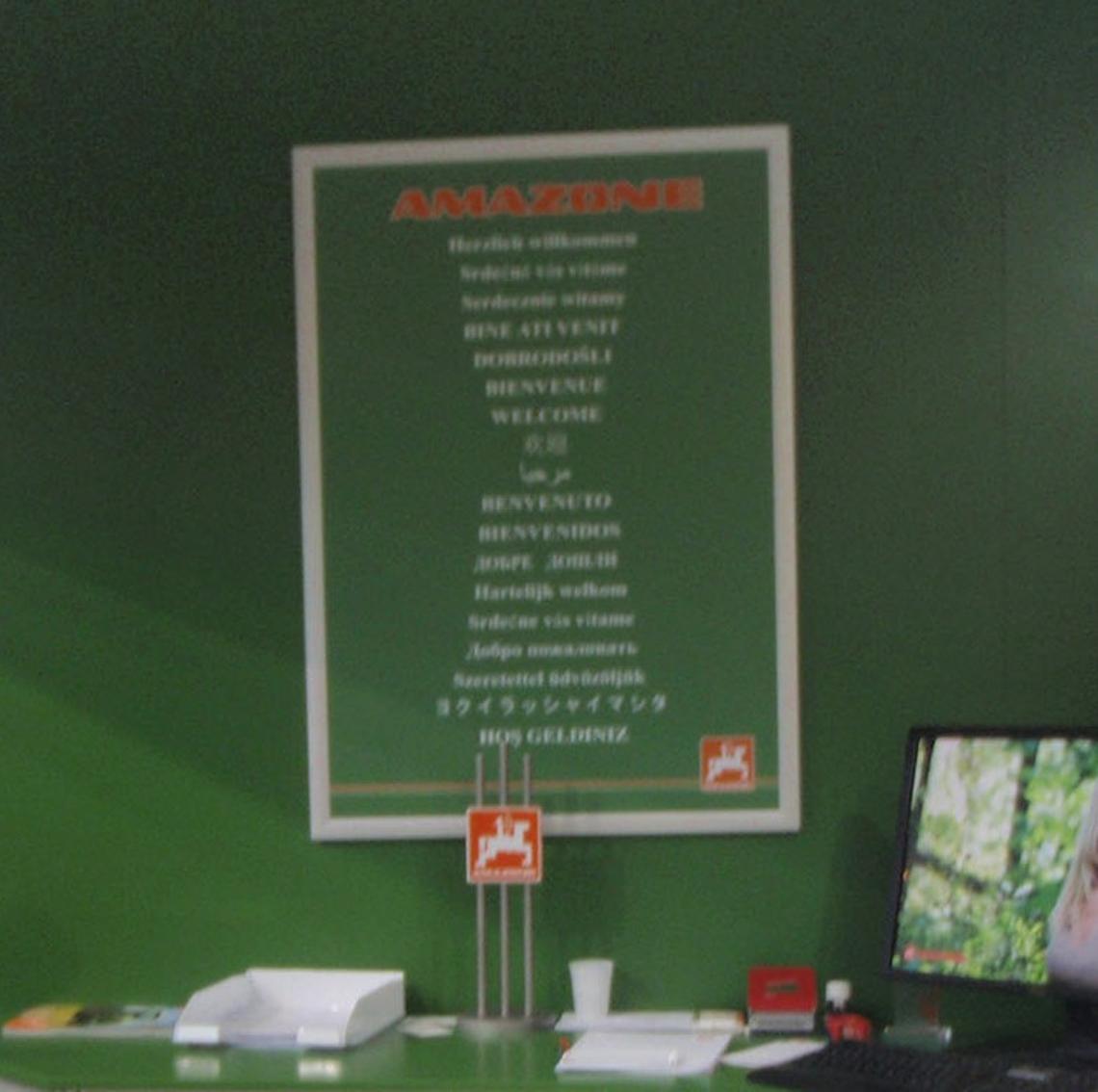 Ausstellungsobjekt Willkommensplakat