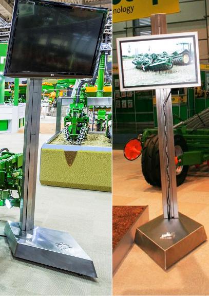 Ausstellungsobjekt Monitorständer (hoch)