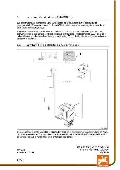 Manual del operador BEIBL. RESET AMADRILL MIKROGRANULAT