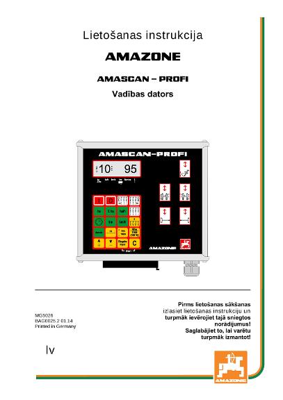 Ekspluatācijas instrukcija AMASCAN PROFI 