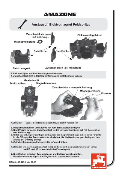 Austausch von Elektromagnet/Rollmembrane