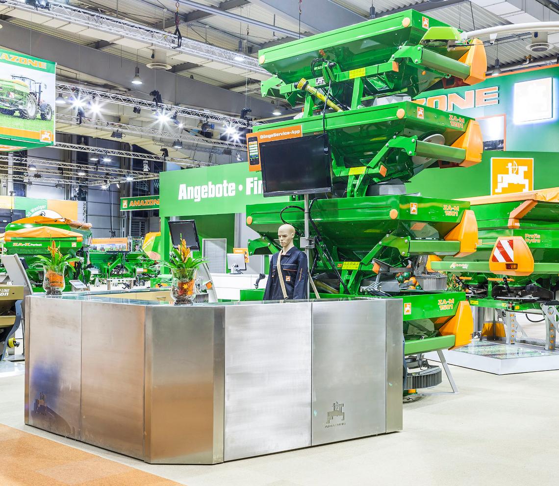 Ausstellungsobjekt DüngeService Theke