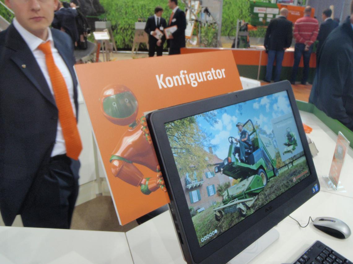 Ausstellungsobjekt Bildschirm-Ecke "Konfigurator"